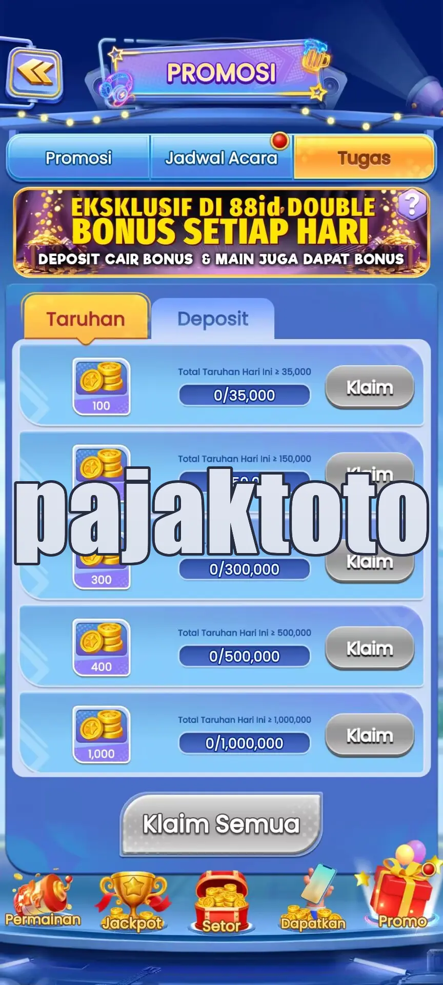 pajaktoto Tangkapan Layar Resmi APK